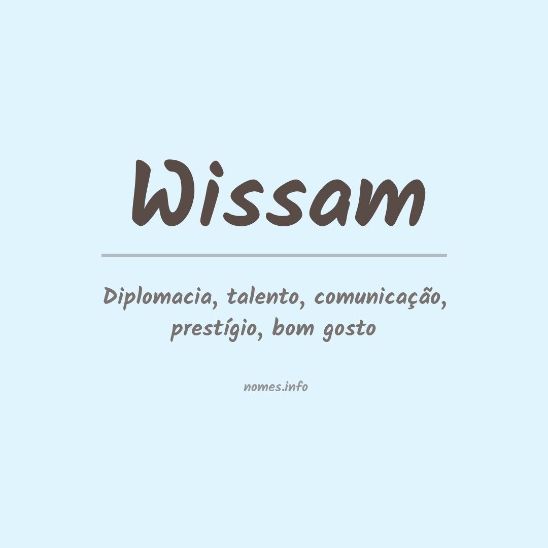 Significado do nome Wissam