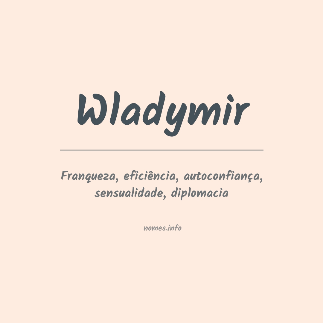 Significado do nome Wladymir