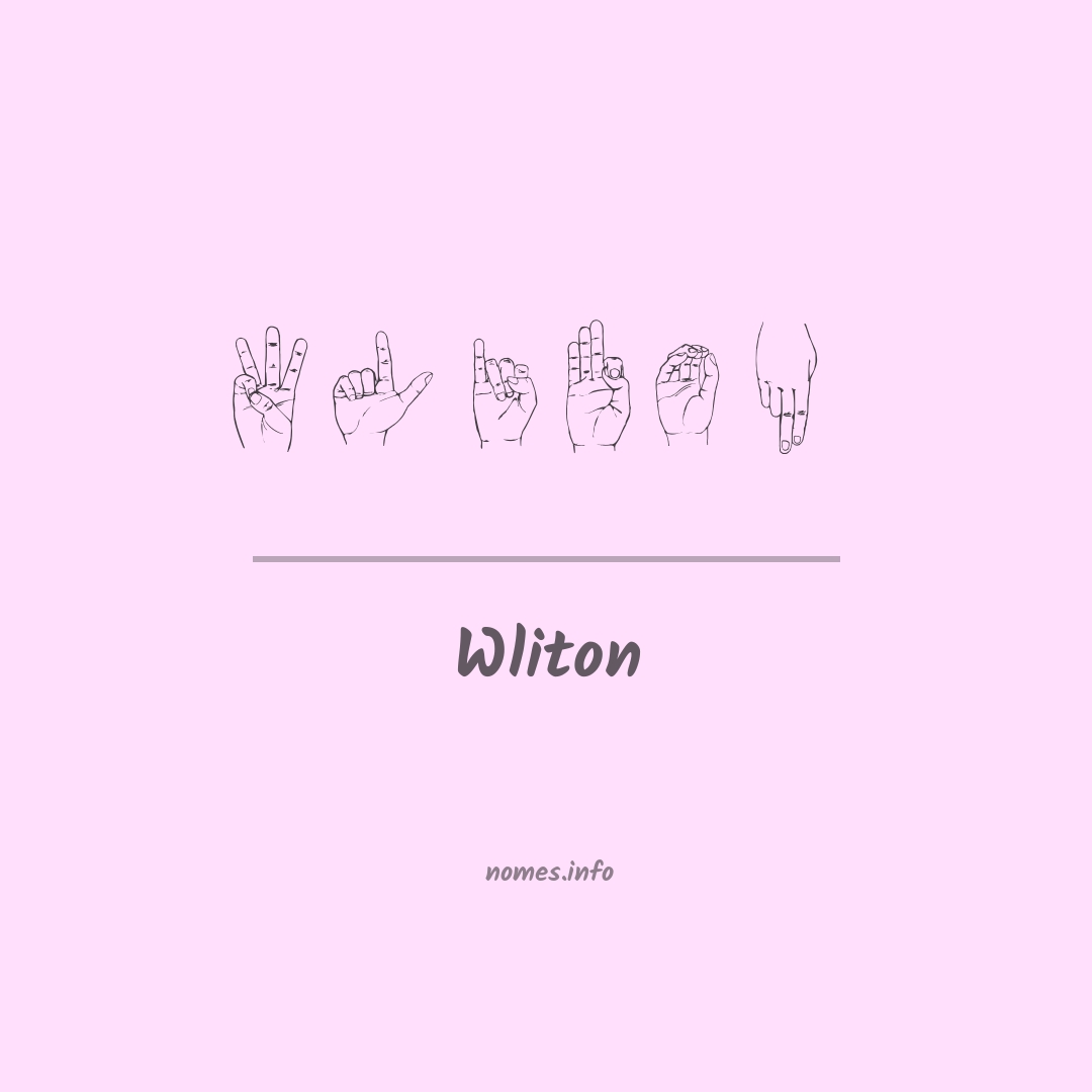 Wliton em Libras