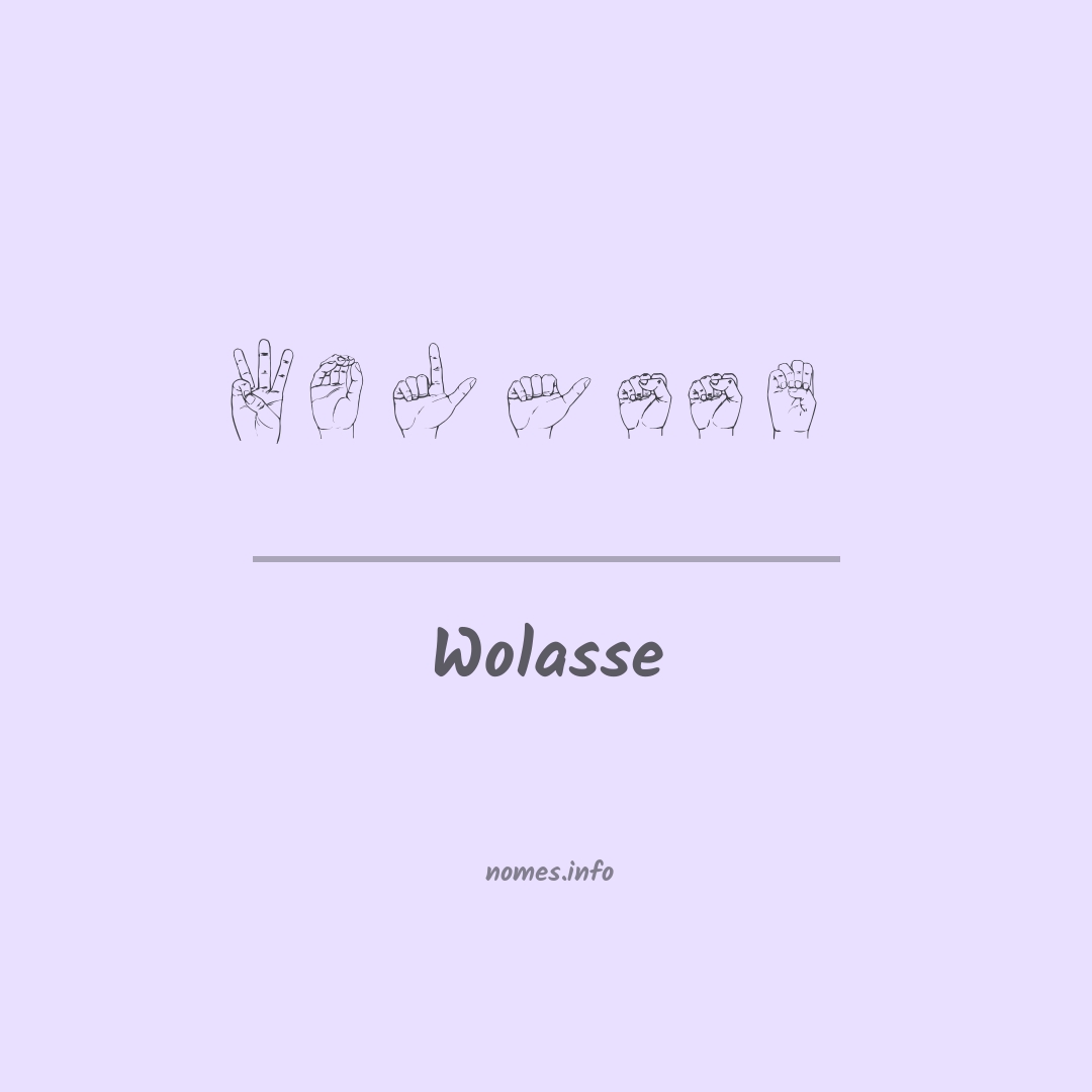 Wolasse em Libras