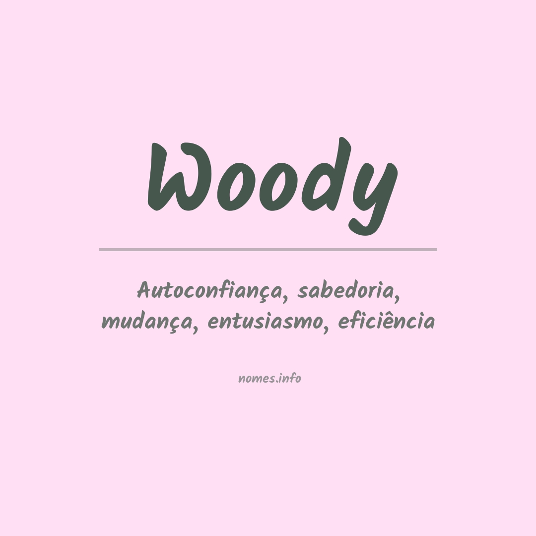 Significado do nome Woody