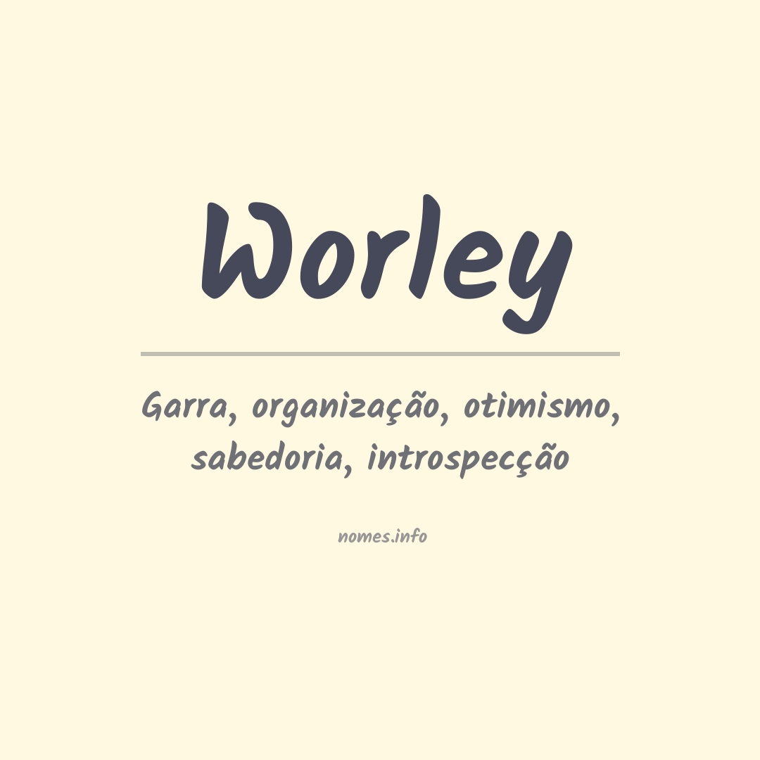 Significado do nome Worley