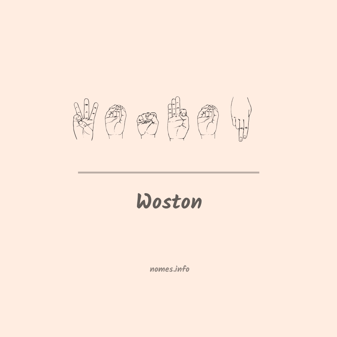 Woston em Libras