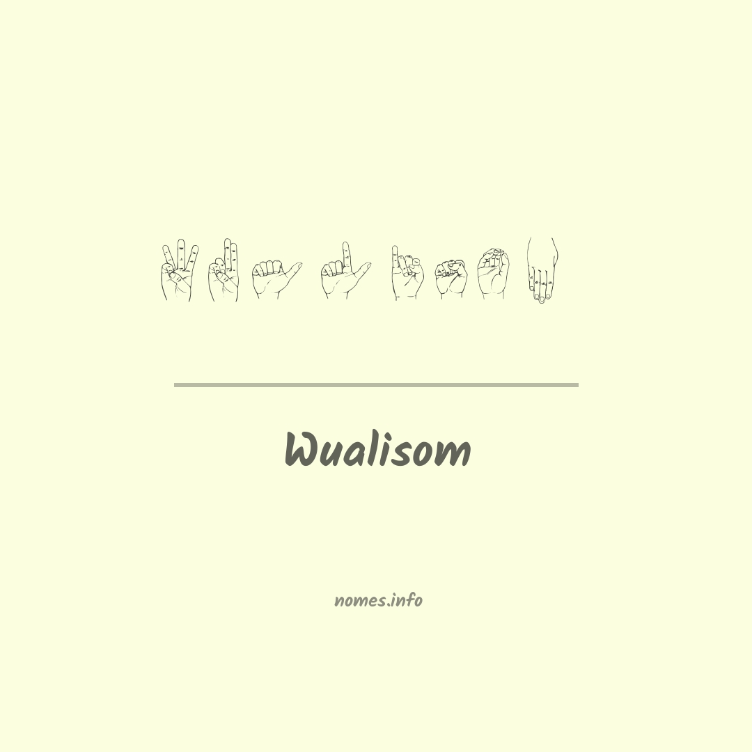 Wualisom em Libras