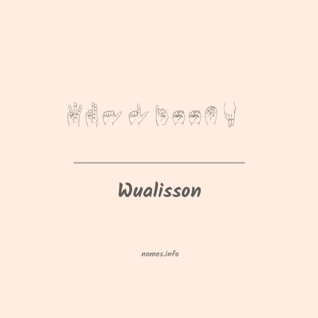 Wualisson em Libras