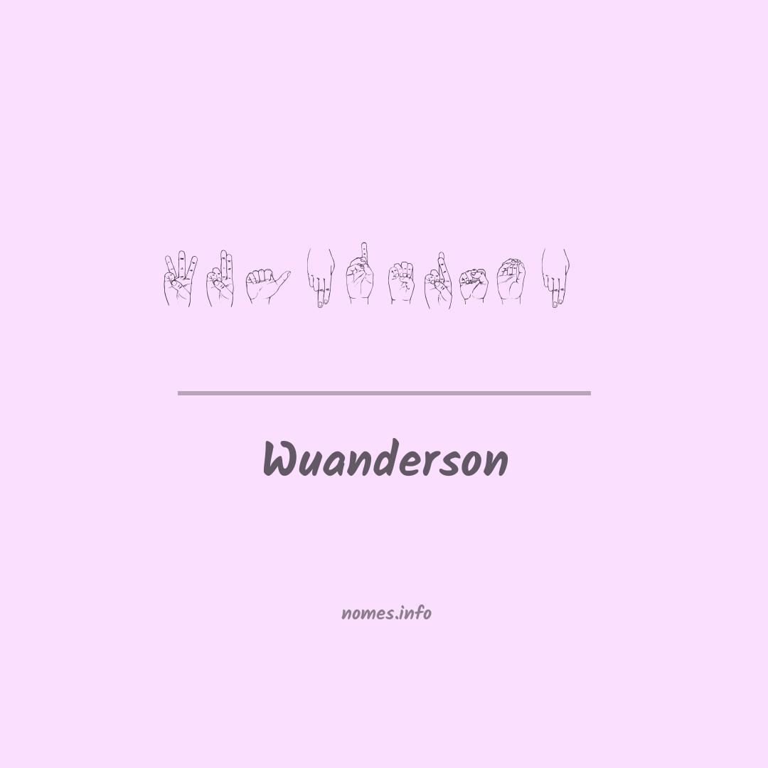 Wuanderson em Libras