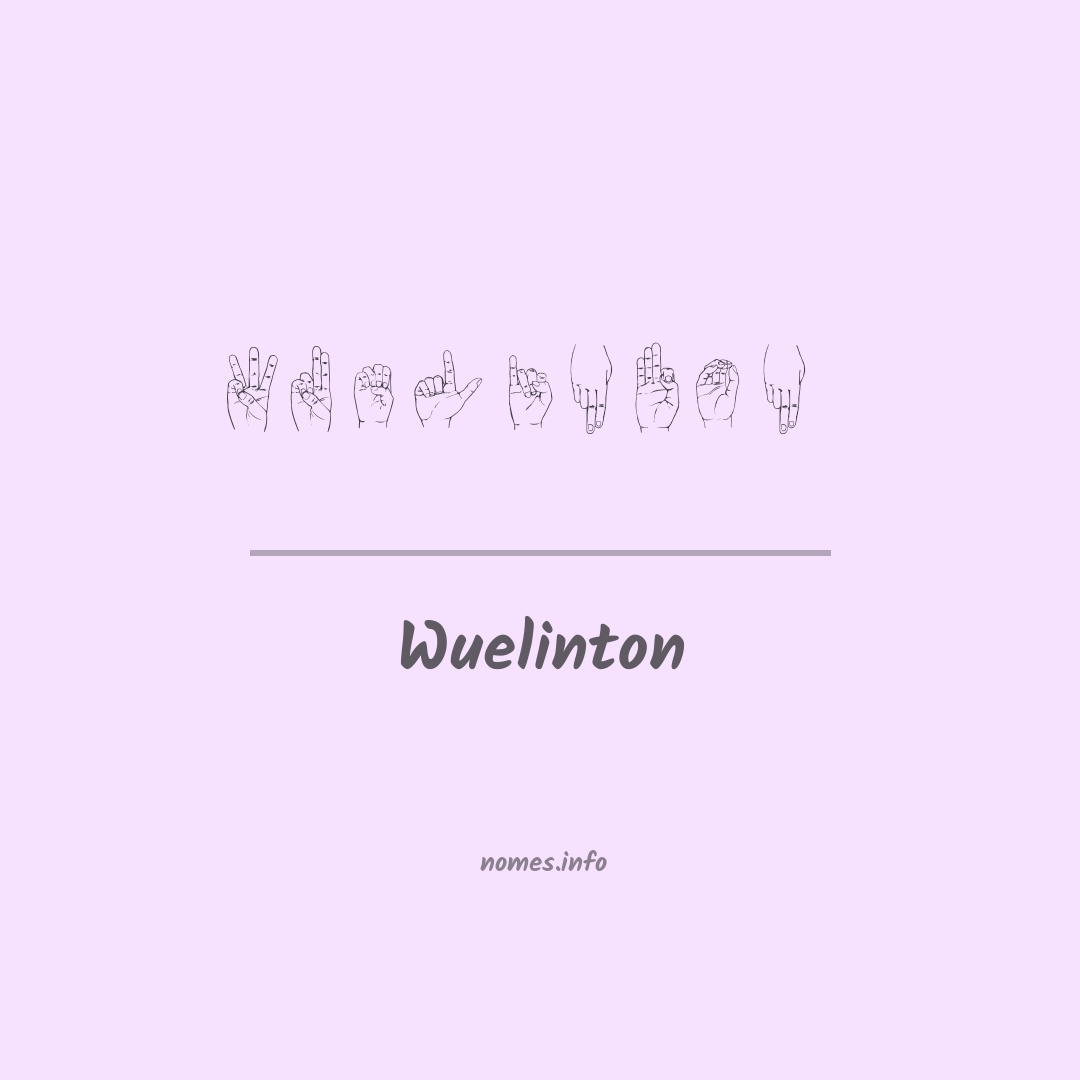 Wuelinton em Libras