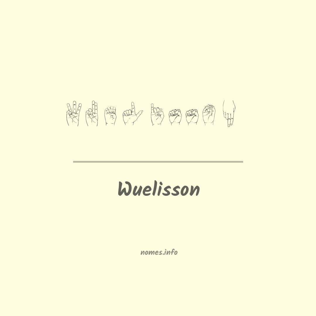Wuelisson em Libras