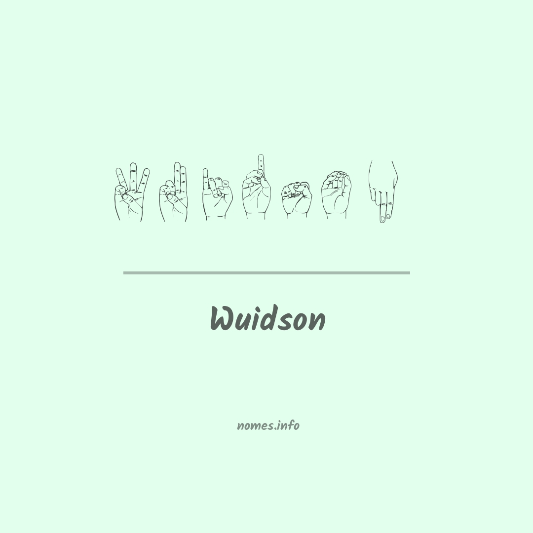Wuidson em Libras