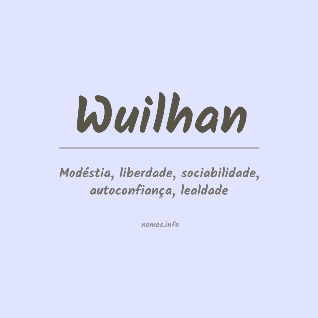 Significado do nome Wuilhan