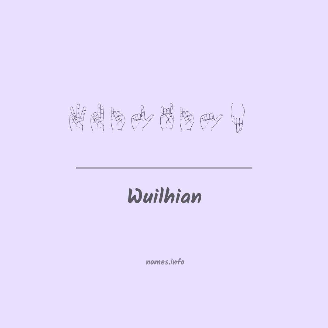 Wuilhian em Libras