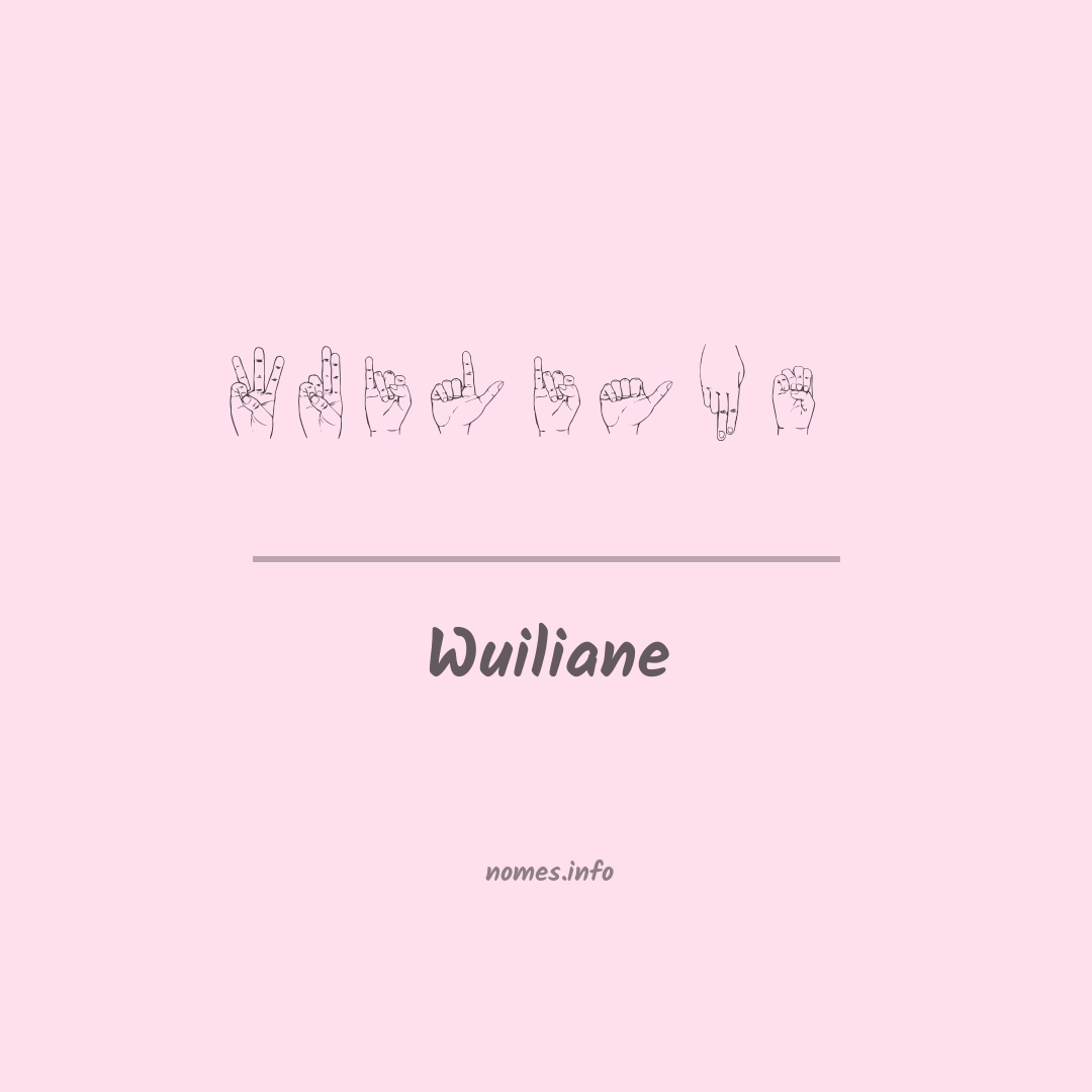 Wuiliane em Libras