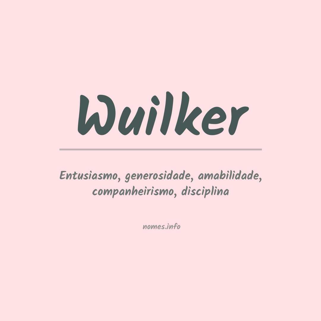 Significado do nome Wuilker