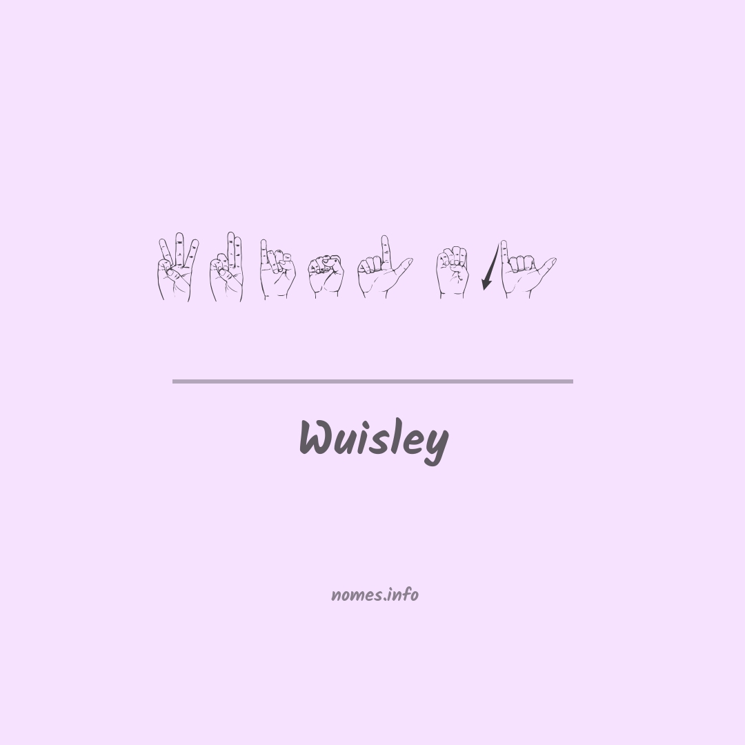 Wuisley em Libras