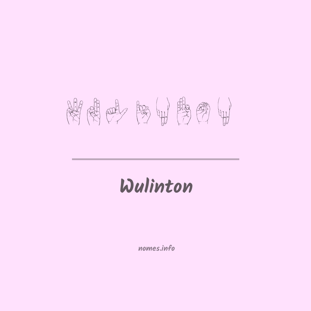 Wulinton em Libras