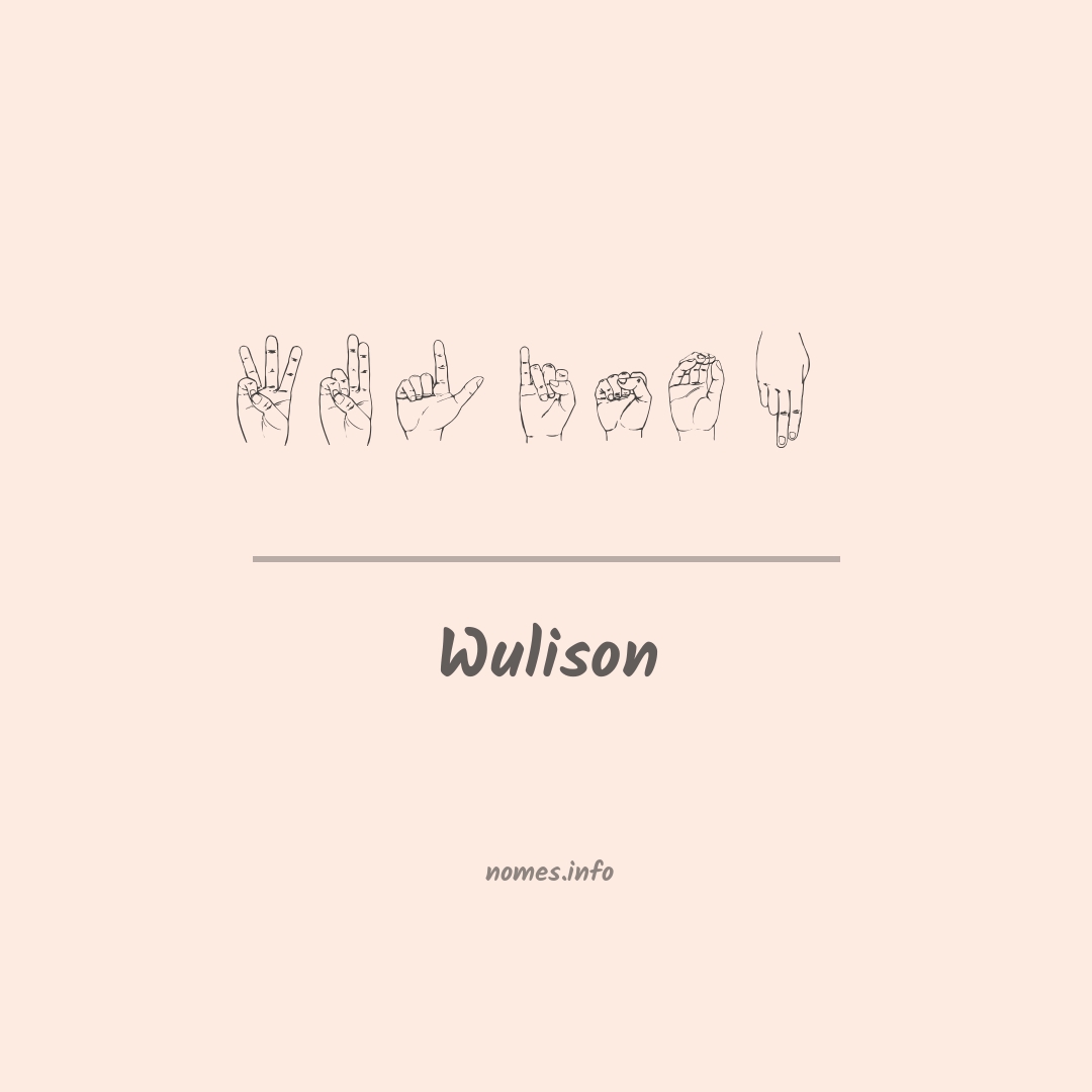 Wulison em Libras