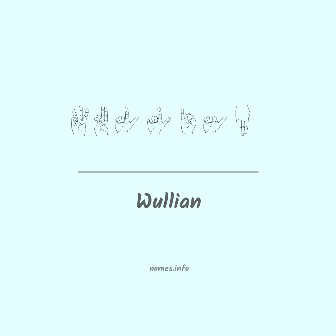 Wullian em Libras