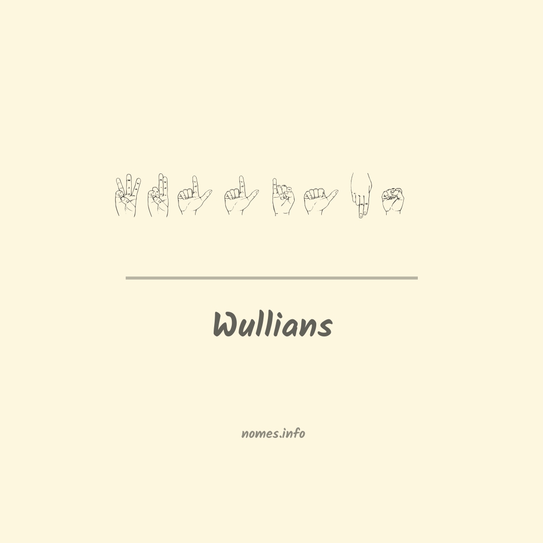 Wullians em Libras
