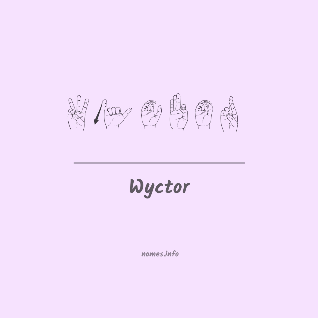 Wyctor em Libras