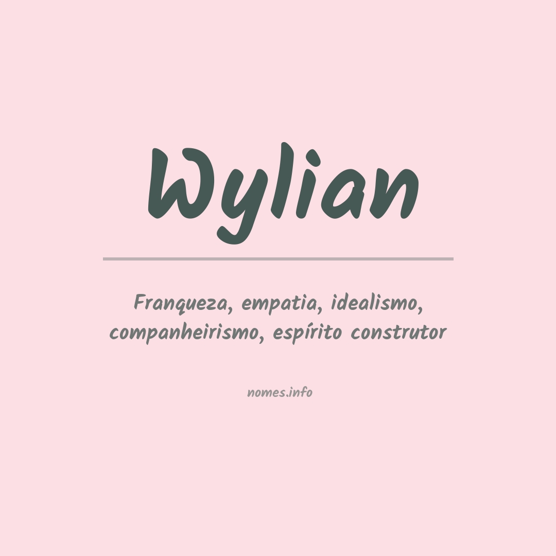 Significado do nome Wylian