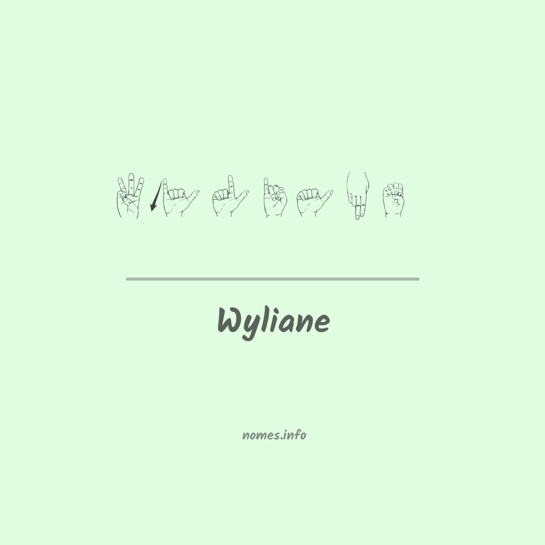 Wyliane em Libras