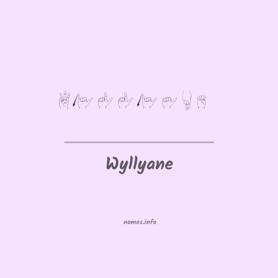Wyllyane em Libras