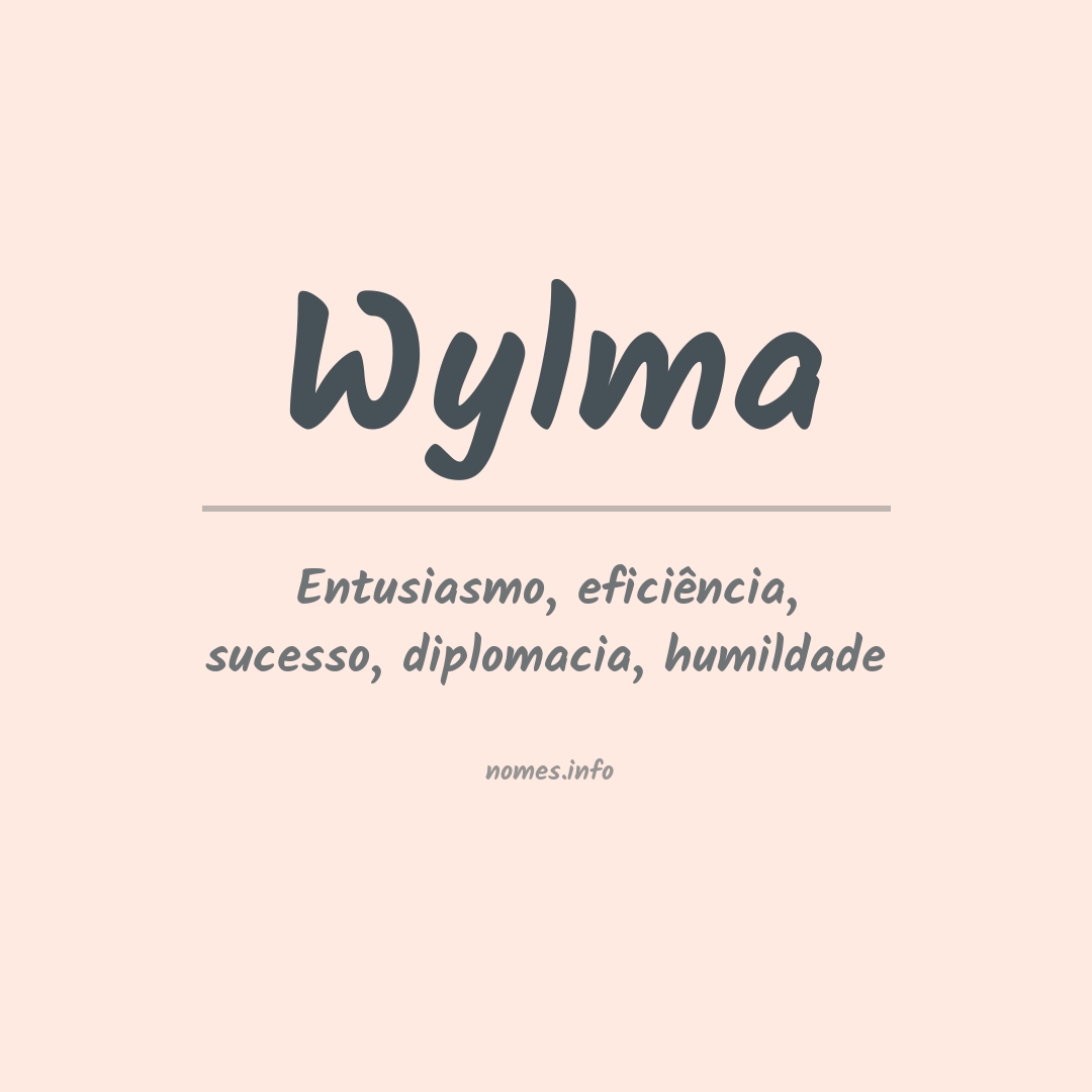 Significado do nome Wylma