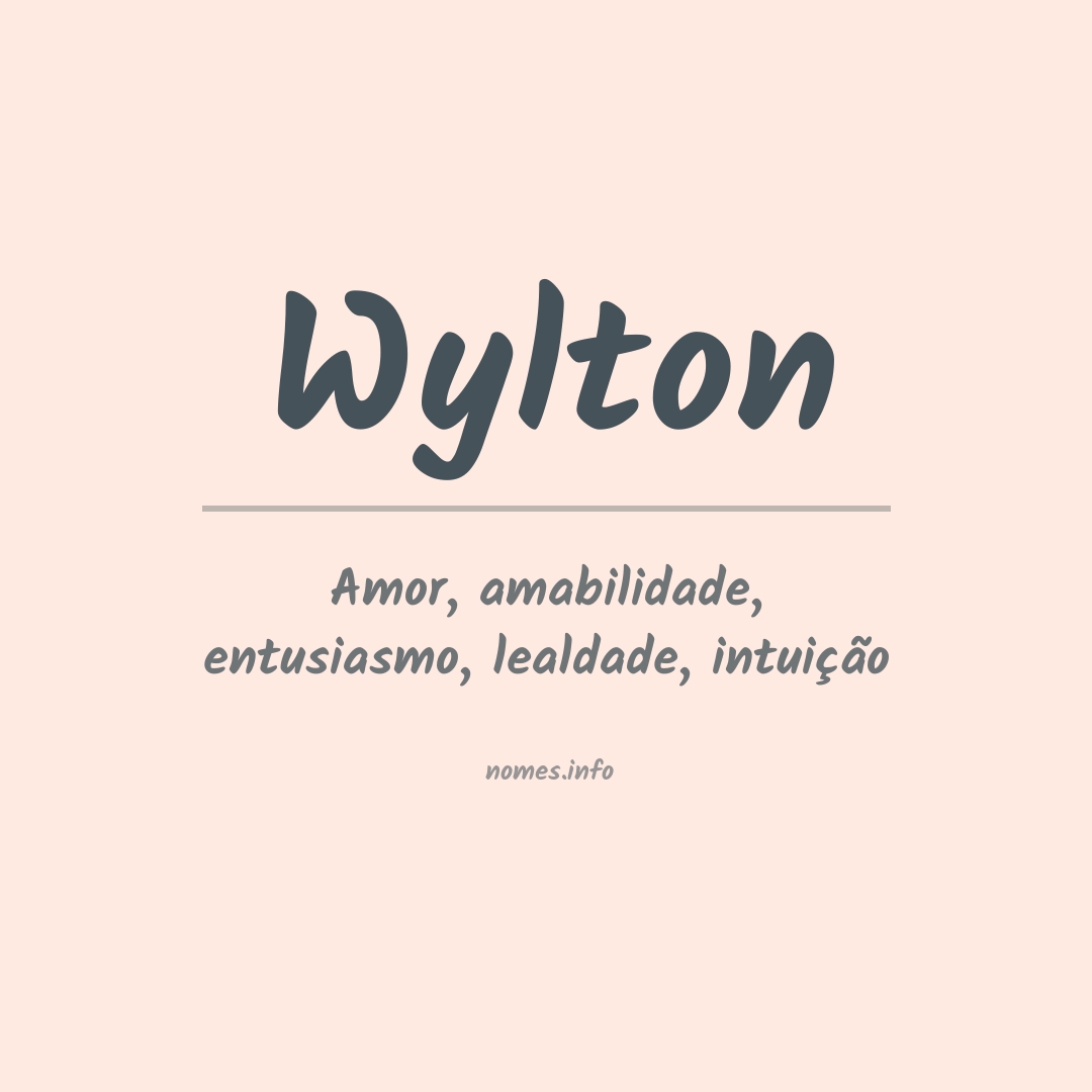 Significado do nome Wylton
