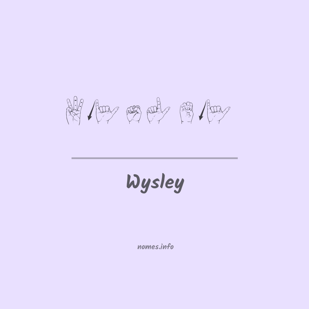 Wysley em Libras