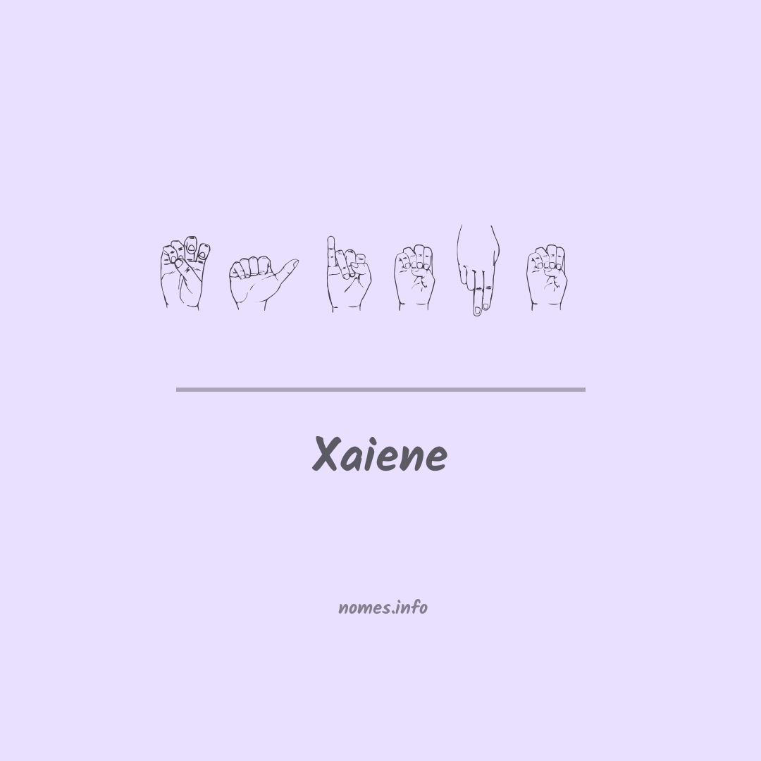 Xaiene em Libras