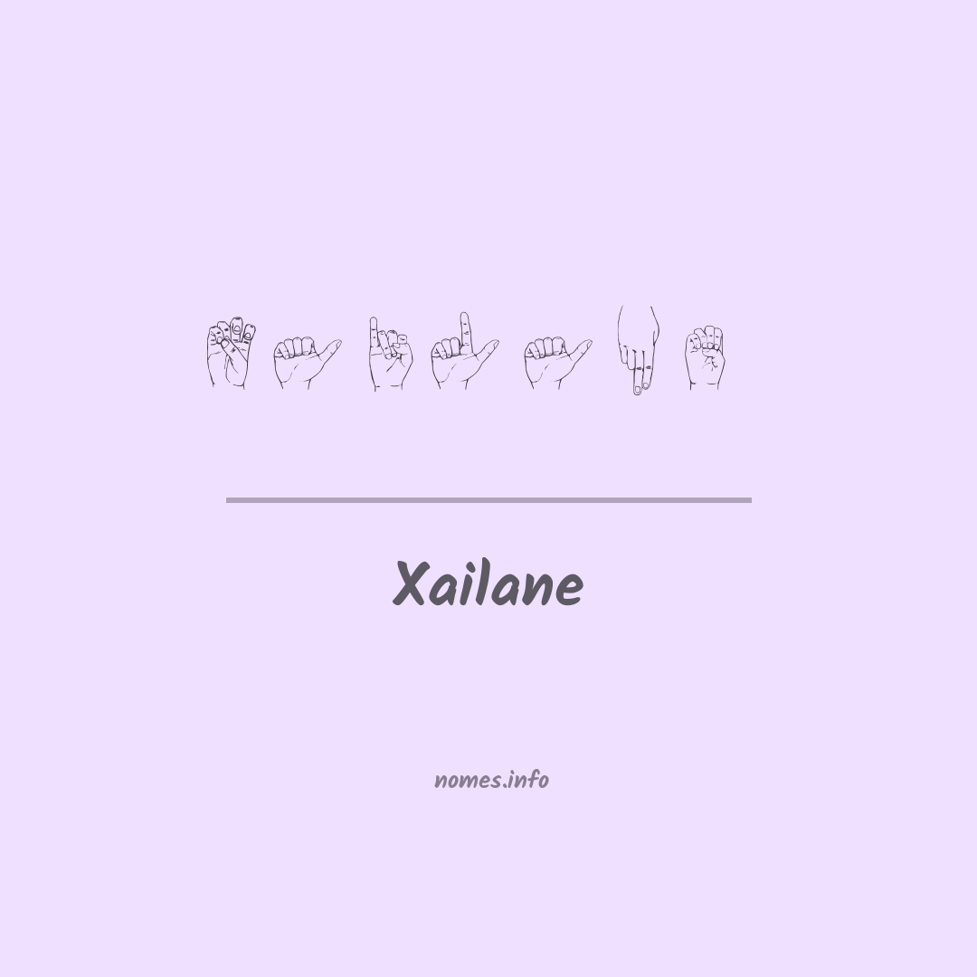 Xailane em Libras
