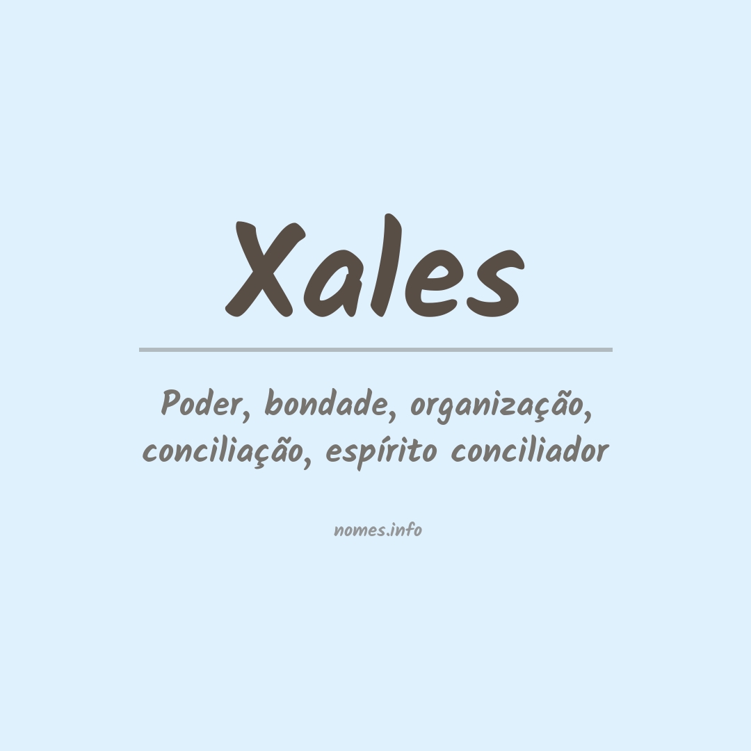 Significado do nome Xales