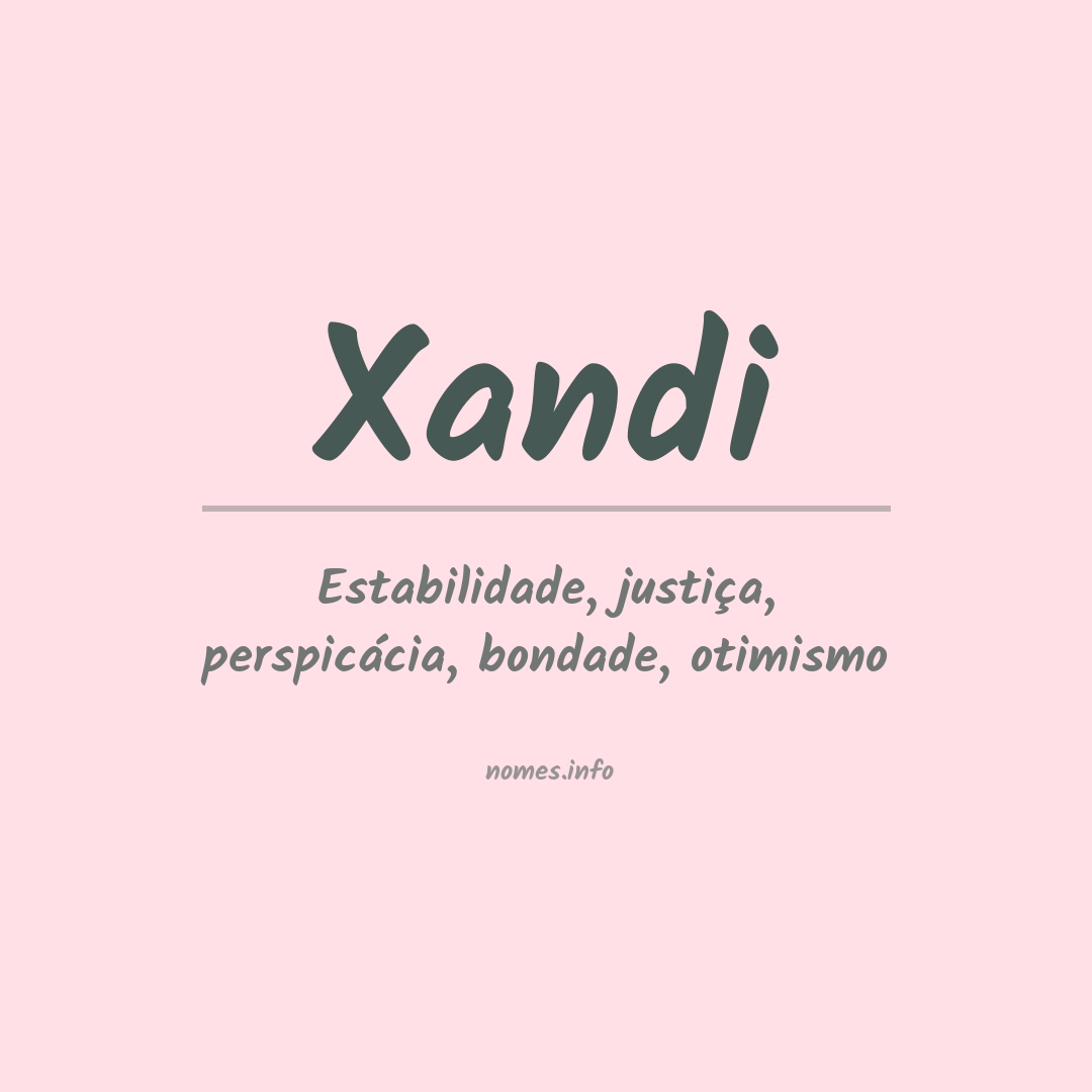Significado do nome Xandi