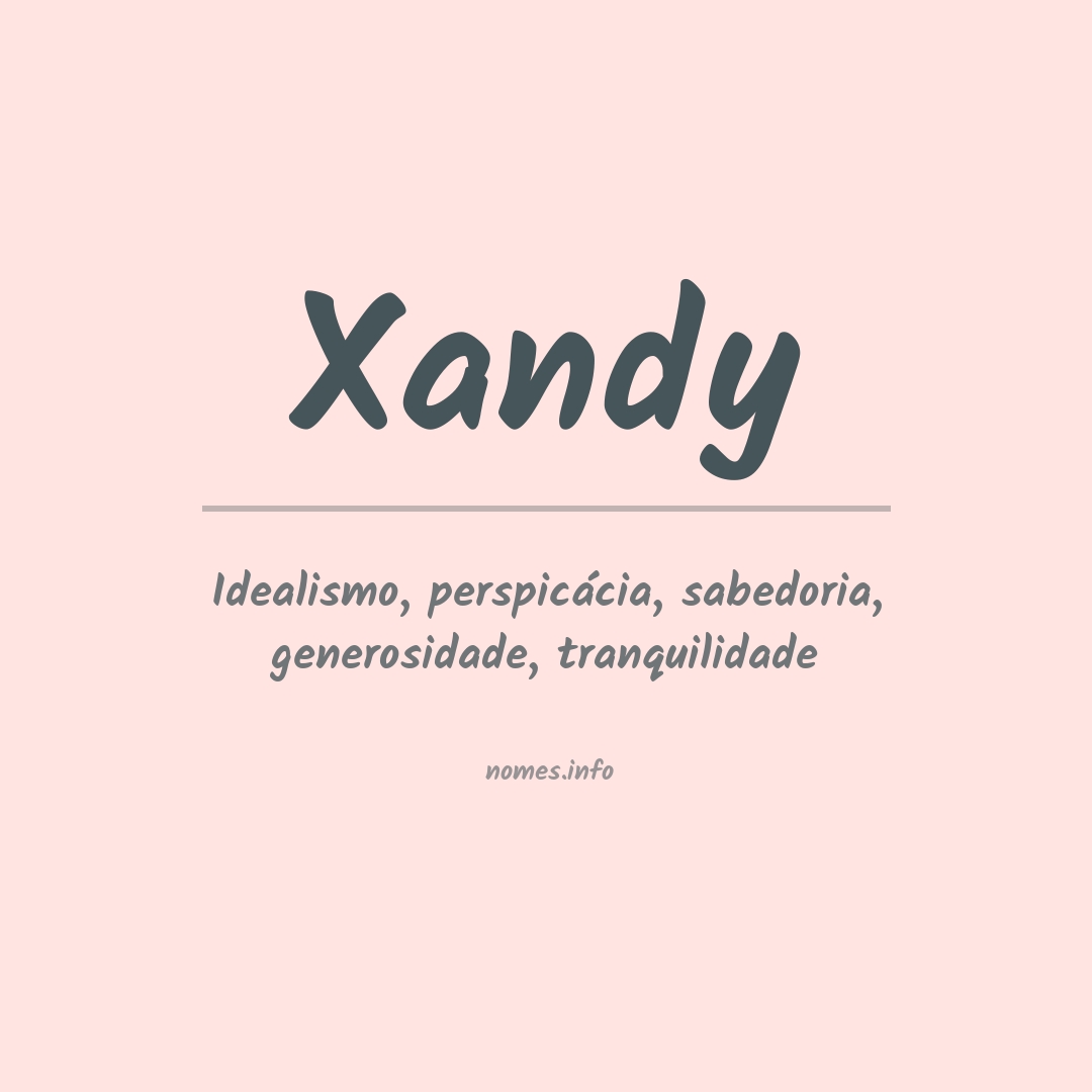 Significado do nome Xandy