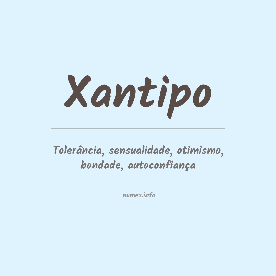 Significado do nome Xantipo