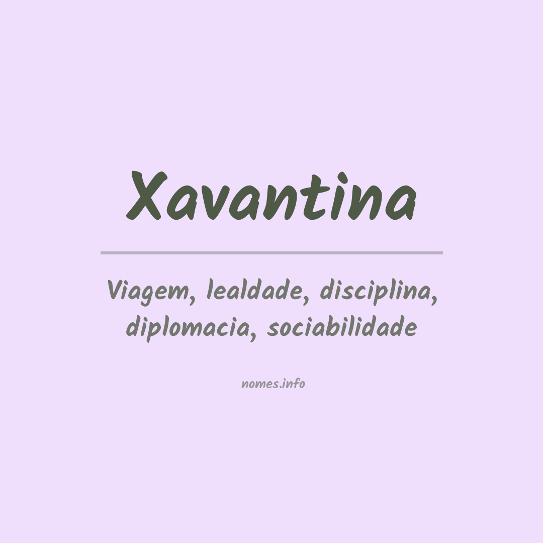 Significado do nome Xavantina