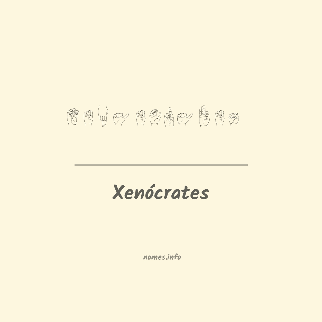 Xenócrates em Libras
