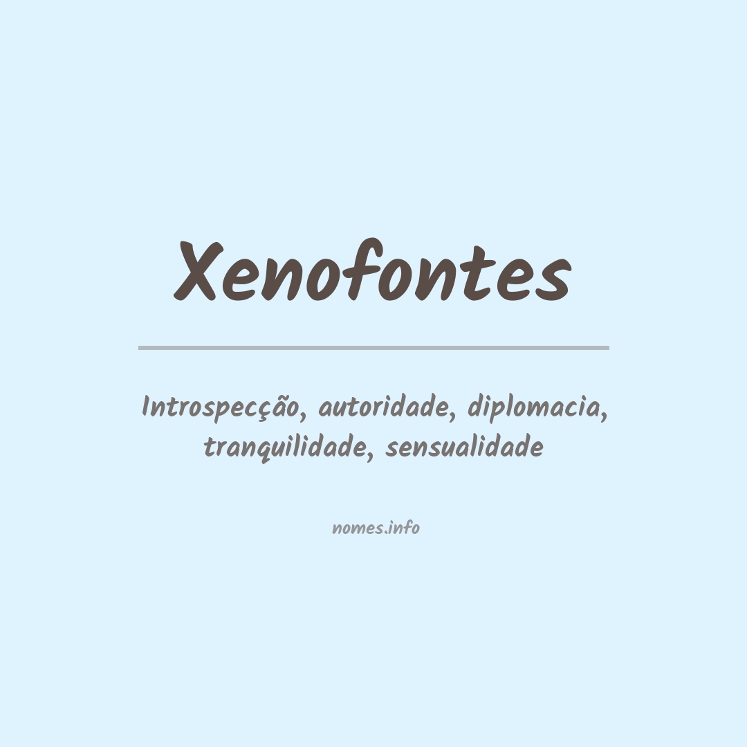 Significado do nome Xenofontes