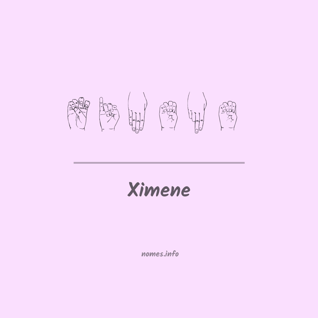Ximene em Libras