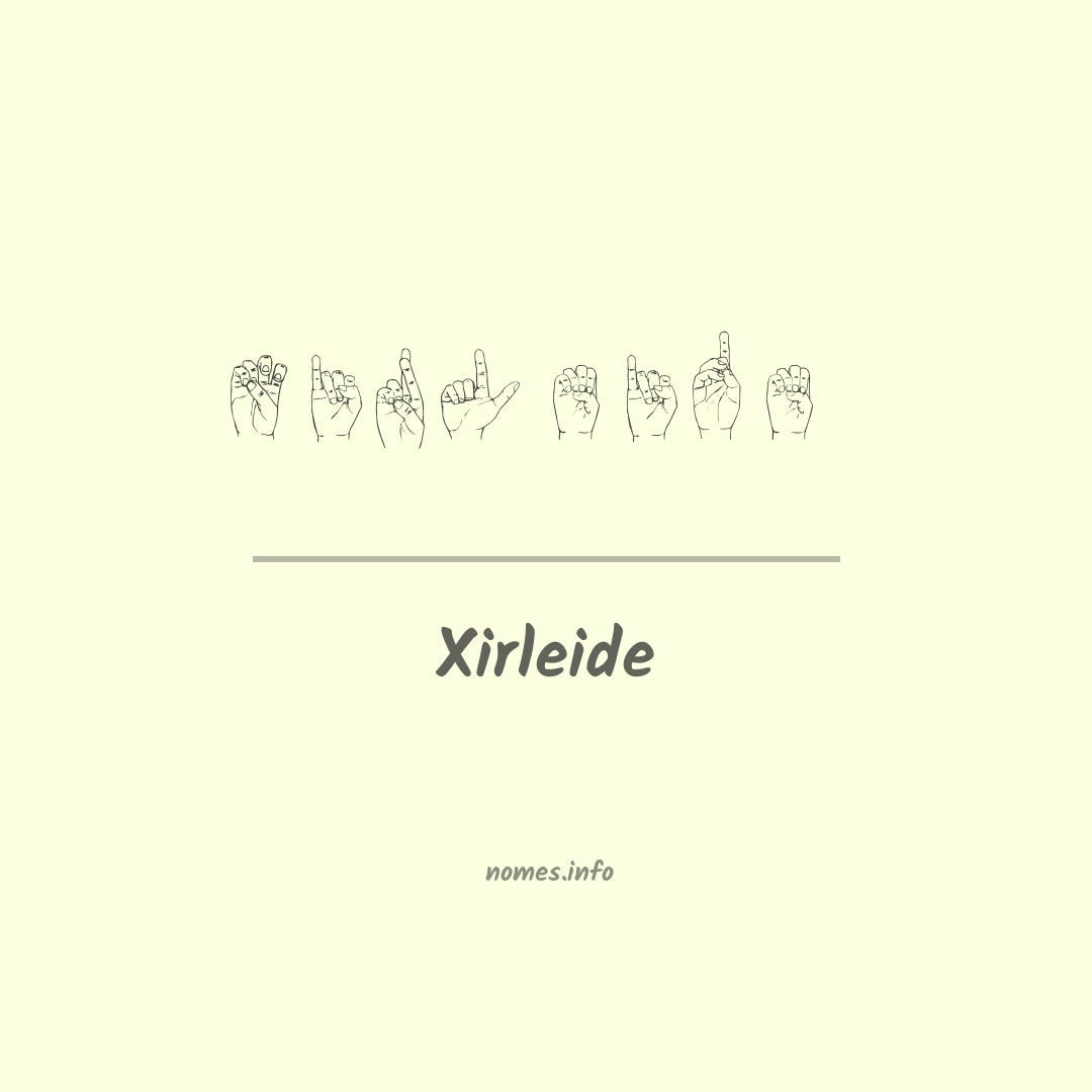 Xirleide em Libras