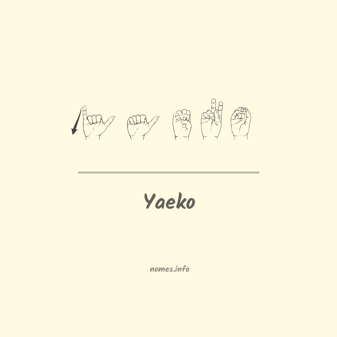 Yaeko em Libras