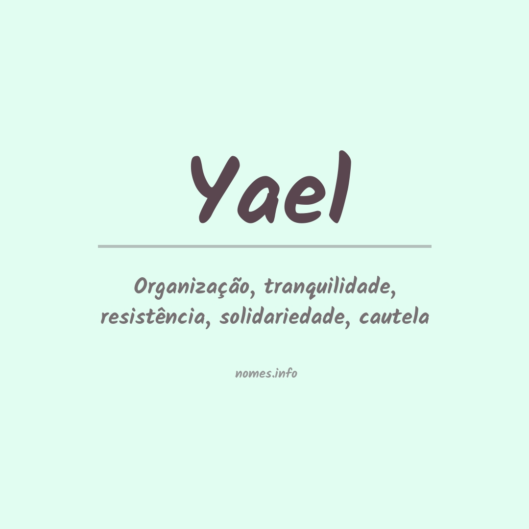 Significado do nome Yael