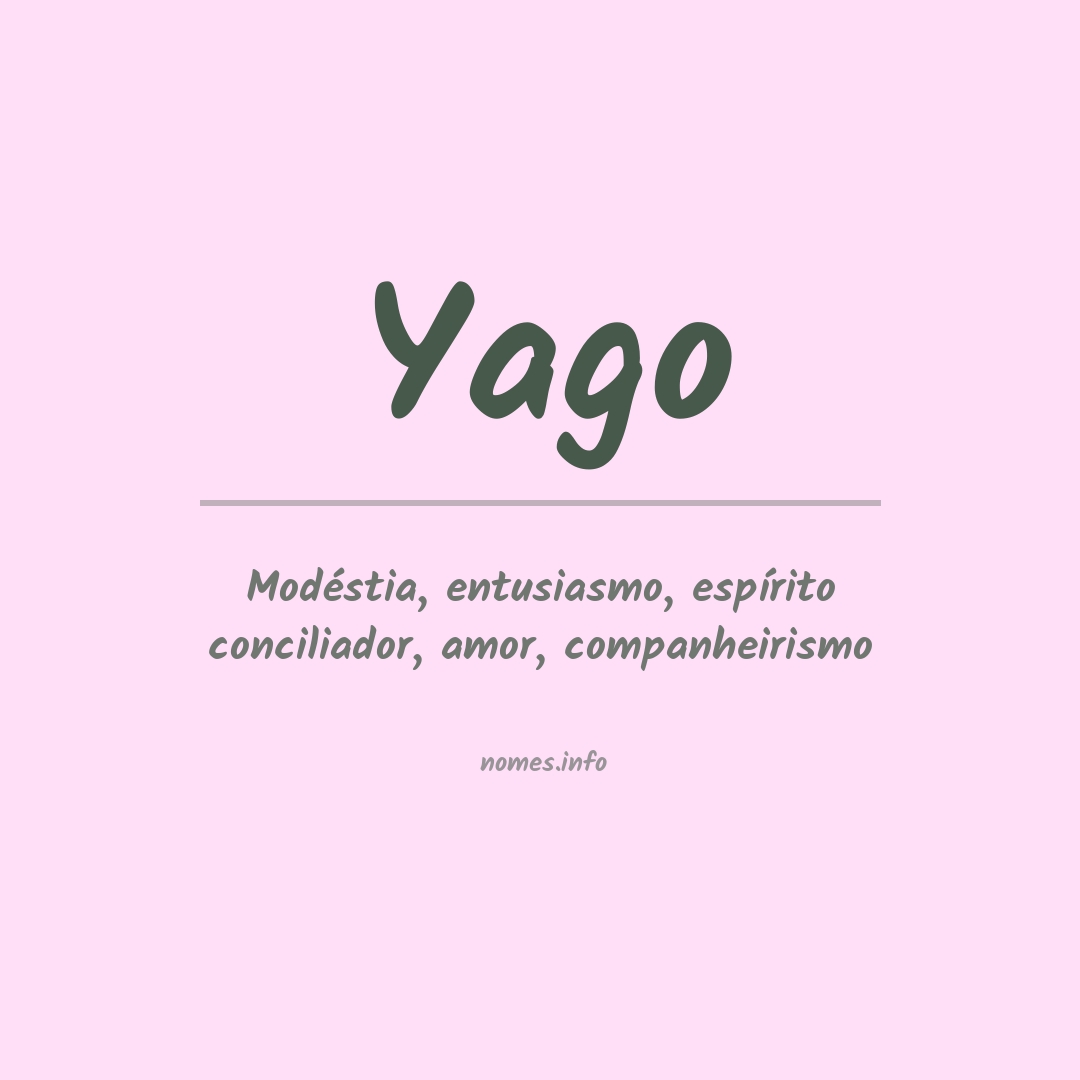 Significado do nome Yago
