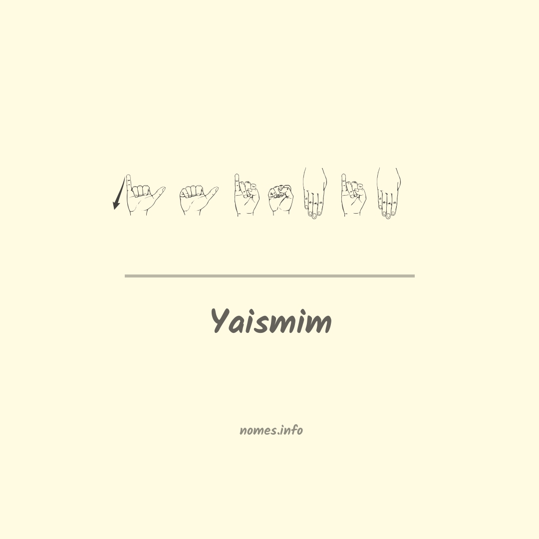 Yaismim em Libras