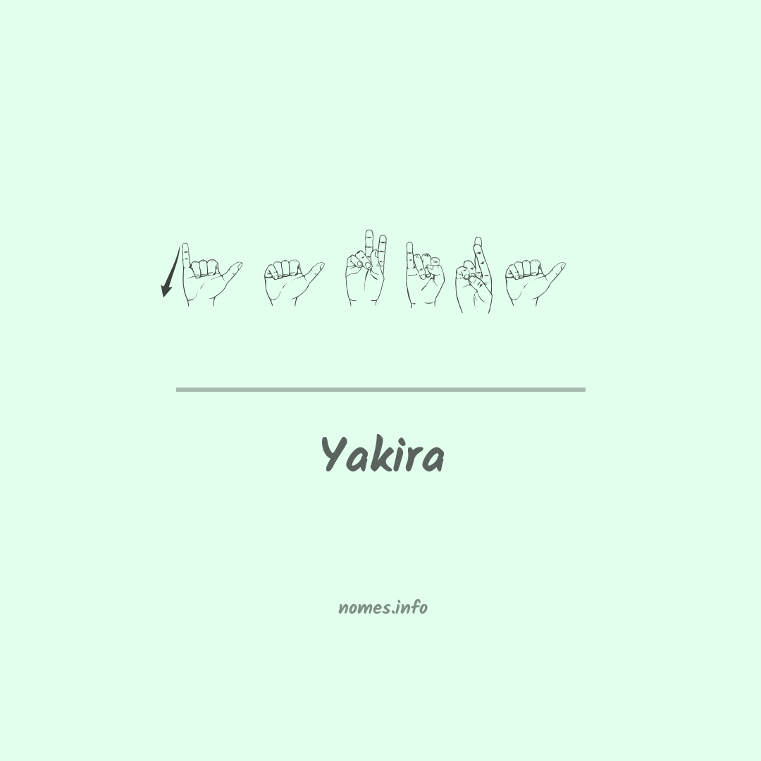 Yakira em Libras