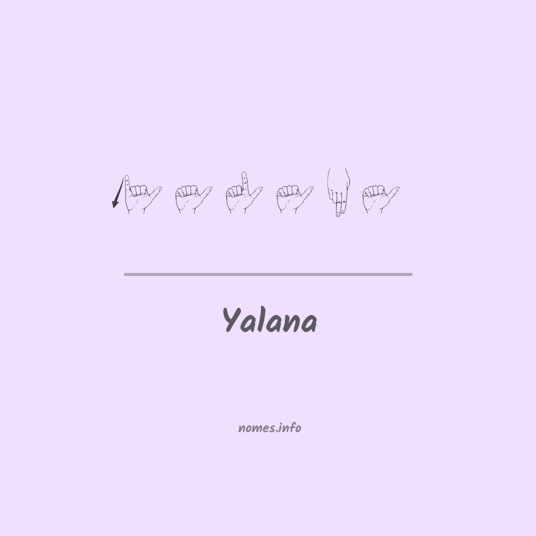 Yalana em Libras