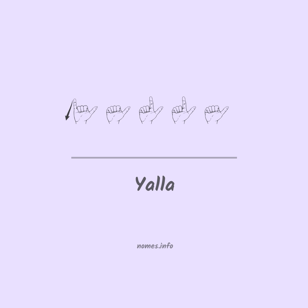 Yalla em Libras Yalla em Libras