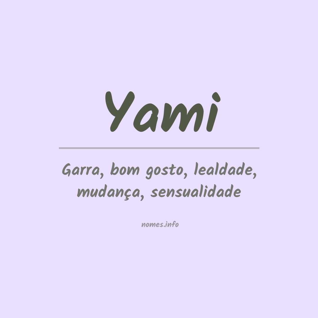Significado do nome Yami