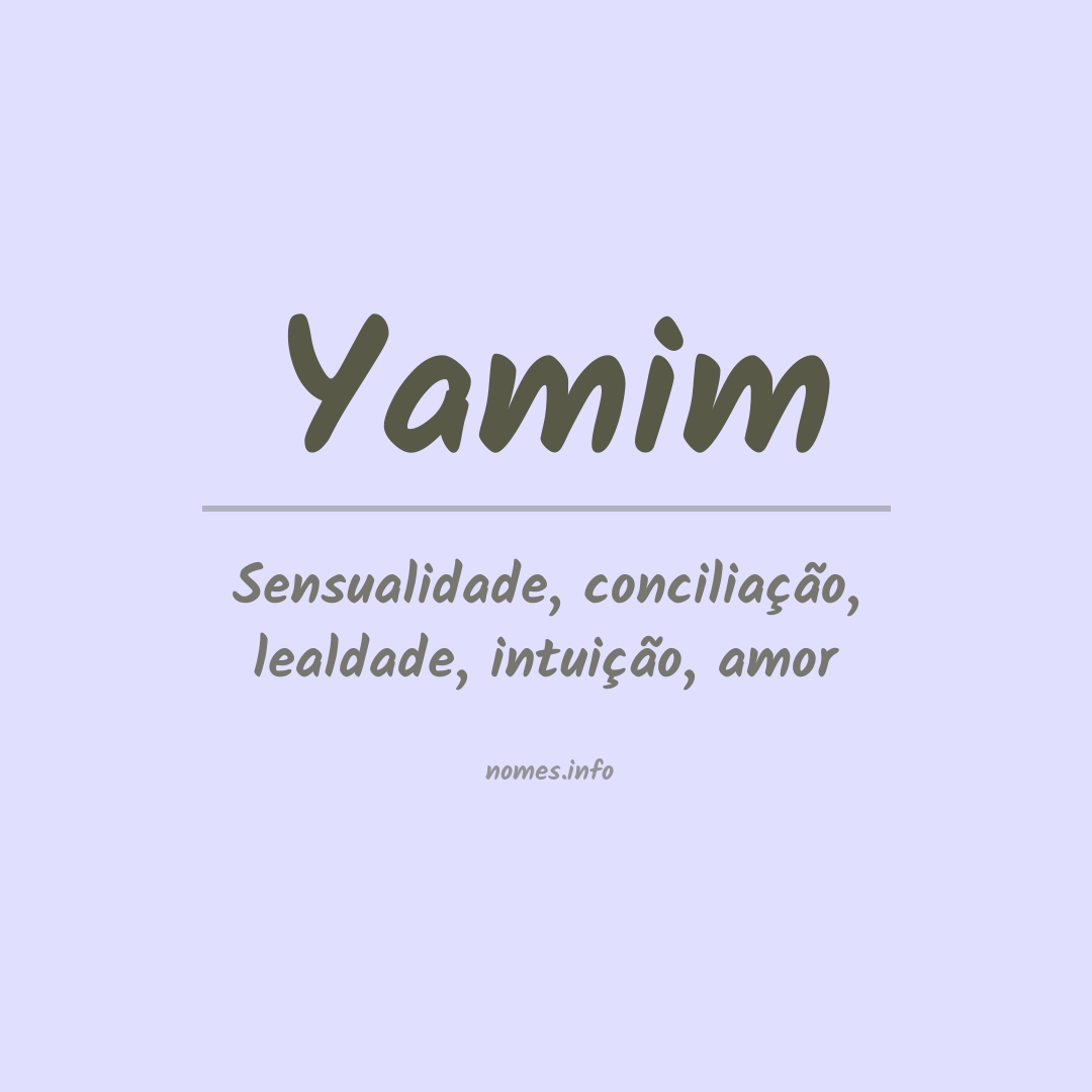 Significado do nome Yamim