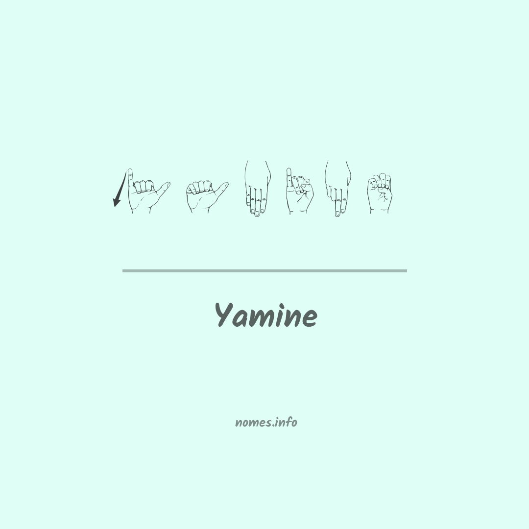Yamine em Libras
